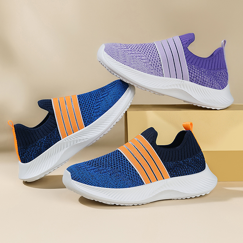 悦足777  新款双网透气飞织儿童运动休闲鞋童鞋 28-39