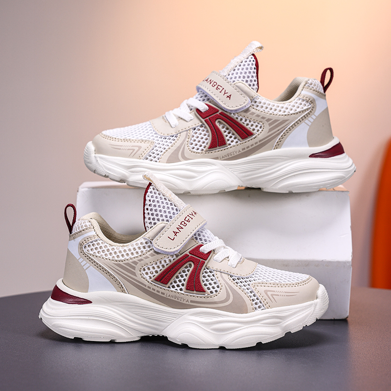 悦足5801 新款单网儿童时尚休闲运动鞋老爹鞋28-40