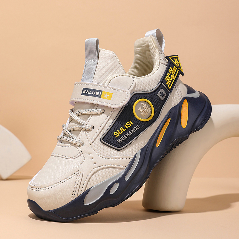 悦足3167  新款皮面儿童运动鞋28-40