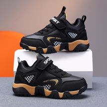 悦足8879 经典爆款皮面儿童运动休闲鞋28-40