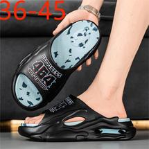 工厂直销A2525-1夏季日常休闲厚底踩屎感拖鞋跨境情侣大码