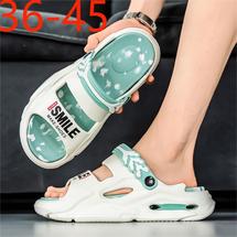 工厂直销2727-3情侣款日常厚底踩死感沙滩拖鞋跨境大码P2