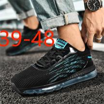 工厂直销6909春季潮鞋男鞋全气垫跑步鞋飞织透气鞋跨境P75