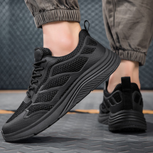 跨境大码户外网面休闲跑步运动鞋潮鞋男