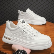 冷粘男鞋新款透气小白鞋子男士潮流百搭轻便运动休闲板鞋潮鞋