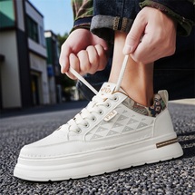 冷粘男鞋新款透气小白鞋子男士潮流百搭轻便运动休闲板鞋潮鞋
