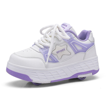 暴走鞋女童2026新款春季四轮运动轮滑鞋