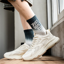 男鞋新款透气网面鞋轻便跑步运动鞋男士休闲老爹鞋